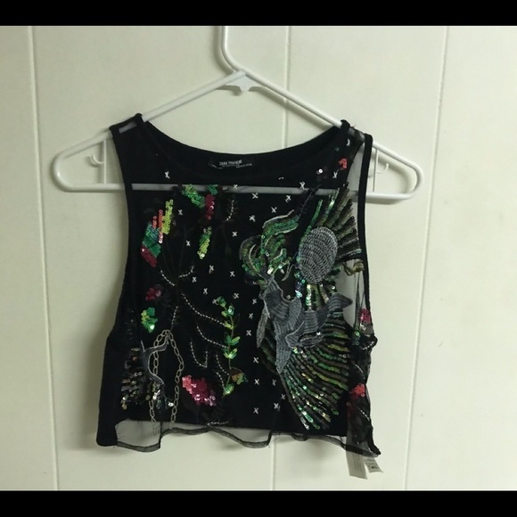 Zara Trafaluc  Crop Tank Top - Picture 1 of 8
